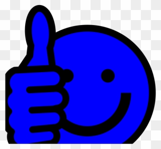 Blue Thumbs Up Png Icons - Smiley Clipart