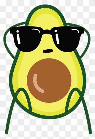 Avocado Sunglasses Clipart