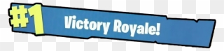 Victory Royale Signage Graphics Png Clipart - Fortnite Victory Royale Clipart Transparent Png