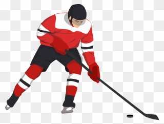 Hockey Player Clipart - College Ice Hockey - Png Download