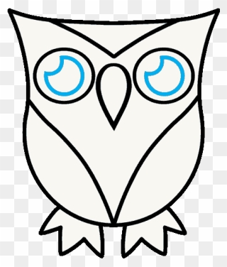 How To Draw A Cartoon Owl In A Few Easy Steps Easy - Draw A Owl Cartooj Clipart