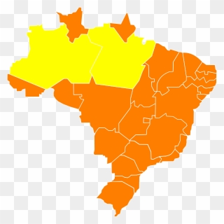 Brazil Map Transparent Clipart