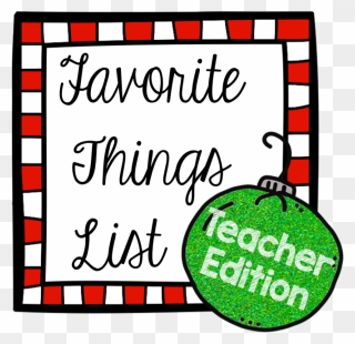 Favorite Things Teacher Edition Clipart