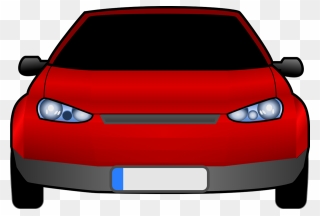 Light Blue Background Clipart - Front Facing Car Png Transparent Png