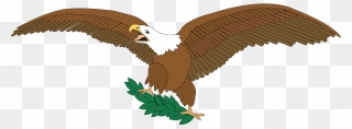 Bald Eagle On Branch Clipart - Eagle Spread Wings Png Transparent Png