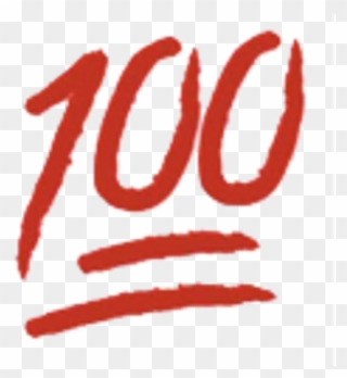 Hand Emoji Clipart Blessed - 100 Emoji - Png Download