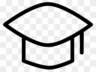 Mortarboard Graduation Degree Graduate Hat Student - Icon Clipart