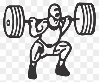 Weightlifter Drawing Clipart - Dumbbell Drawing Png Transparent Png
