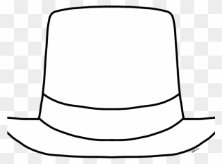 New Years Hat Outline Clipart