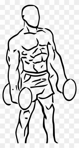 Download Dumbbell Drawing Curls - Biceps Curl Png Clipart