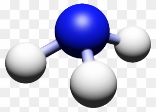 3d Model Of Ammonia Molecule Clipart