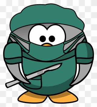 Penguin Surgeon Svg Clip Arts - Cartoon Clipart Operating Room - Png Download