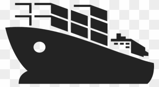 Cruise Ship Clipart Container Ship - Cargo Ship Clipart - Png Download