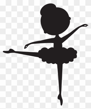Ballet Dancer Ballet Shoe Silhouette - Ballerina Silhouette Baby Clipart
