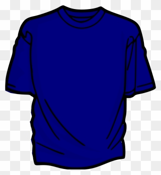 Blue T-shirt Clip Art - Cartoon Blue Shirt - Png Download