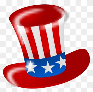 Uncle Sam American Hat Svg Clip Arts - Transparent Background Uncle Sam Hat Png