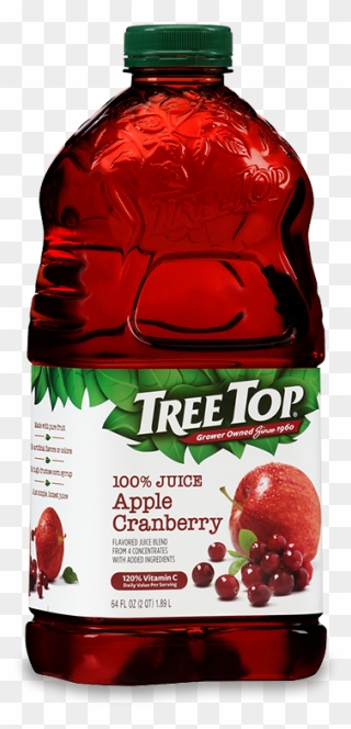 Cranberry Juice Clipart Banner Library Apple Cranberry - Tree Top Apple Cranberry Juice - Png Download