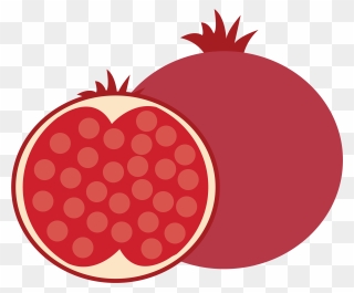 Juice Pomegranate Logo Clip Art - Pomegranate Emoji - Png Download