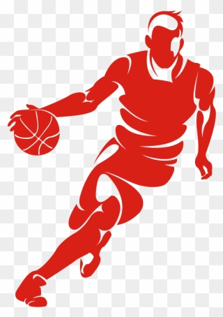 Basketball Football Player Clip Art - Clipart Basketball Player Png Transparent Png