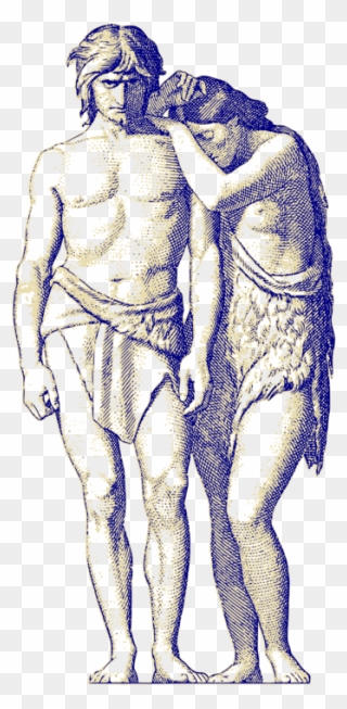 Classical Sculpture,art,artwork - Adam And Eve Drawing Clipart