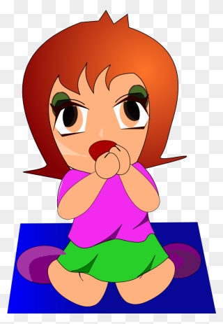 Girl Scared Cartoon Png Clipart