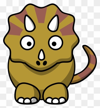 Cartoon Triceratops Clipart