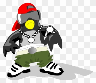 Rapper Penguin Clipart