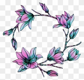 #flowers #florals #magnolia #magnolias #magnoliaflower - Easy Sketch Flower Canvas Clipart
