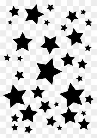 Black Star No Background Png - Black Stars Transparent Background Clipart