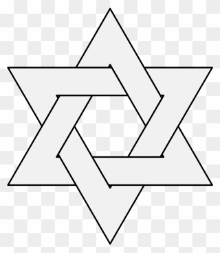 Star Of David Clipart Svg - Jewish Muslim And Christian Symbols - Png Download