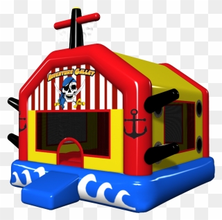 Free Bounce House Clipart Svg Free Library Pirate Ship - Inflatable Castle - Png Download
