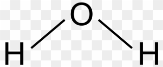 Water Molecule Structural Formula Clipart