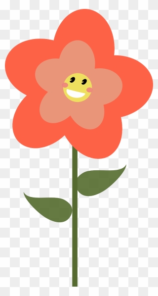Happy Flower Spring Free Photo - Happy Flower Clipart Png Transparent Png