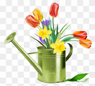 Clipart Tulips And Daffodils - Png Download