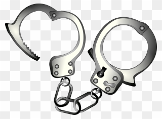 Handcuffs Jail Prison Vector Graphic Pixabay - Handcuffs Clipart Transparent - Png Download