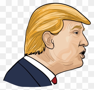 Donald Cartoon Trump Png File Hd Clipart - Donald Trump Cartoon Face Transparent Png