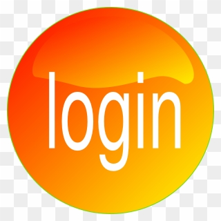 Orange Login Clip Art At Clker - Login Button Orange - Png Download
