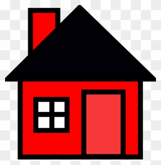 Ca, Habitat For Humanity - Red House Clipart - Png Download
