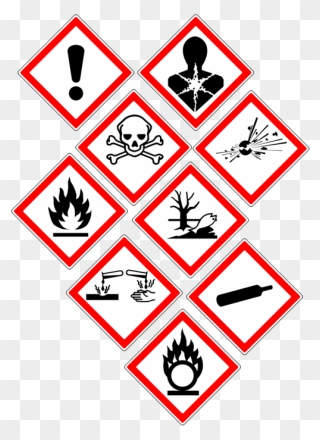 Line,symbol,safety - Danger Signs For Chemicals Clipart