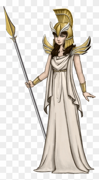 Cartoon Greek Goddess Athena Clipart