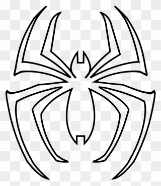 Arachnid Clipart Spiderman Web - Spiderman Logo Coloring Pages - Png Download