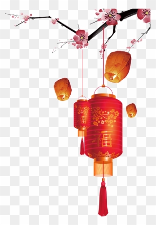 Hanging Chinese Lantern Png Transparent Images - Lunar New Year Png Clipart