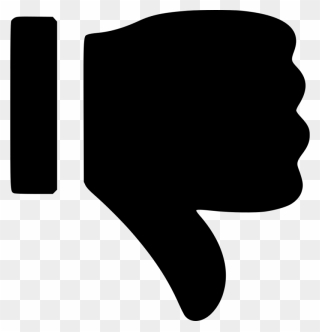 Black Dislike Thumb Pointing Down Png Image - Youtube Dislike Button Png Clipart