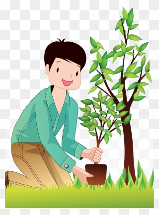 Trees Man Transprent Png - Tree Planting Clipart Png Transparent Png