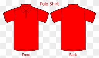 Red Polo Shirt Vector Clipart