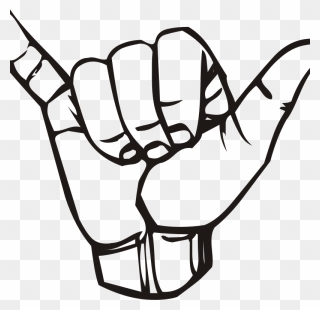 Sign Language Y, Hang Loose Png Images - Me Too Sign Language Clipart