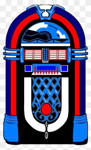 Red White Blue Jukebox Clipart