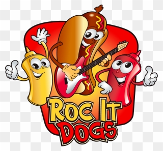 Grill Hot Dog Clipart Vector Download Roc It Dogs - Cartoon - Png Download