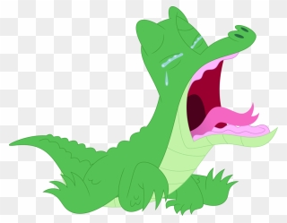 The Baby Gator Is - Sad Crocodile Clipart - Png Download
