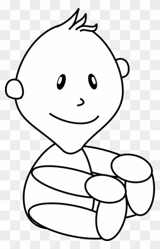Emotion,art,monochrome Photography - Outline Of A Baby Clipart